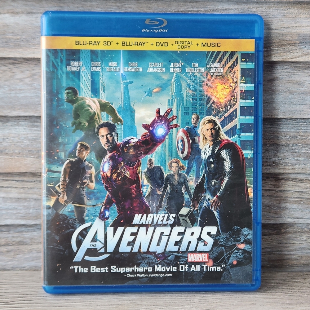 🔥 The Avengers Blu-ray 3D Dvd Marvel Movie